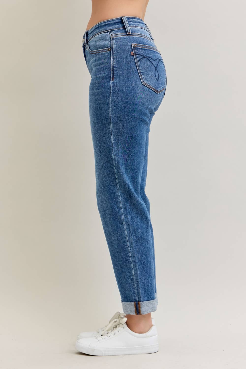Judy Blue Jeans MR BF Classic Cuffed