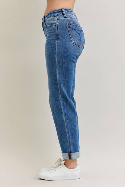 Judy Blue Jeans MR BF Classic Cuffed