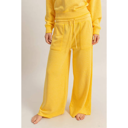 High Rise Wide Leg Drawstring Pants