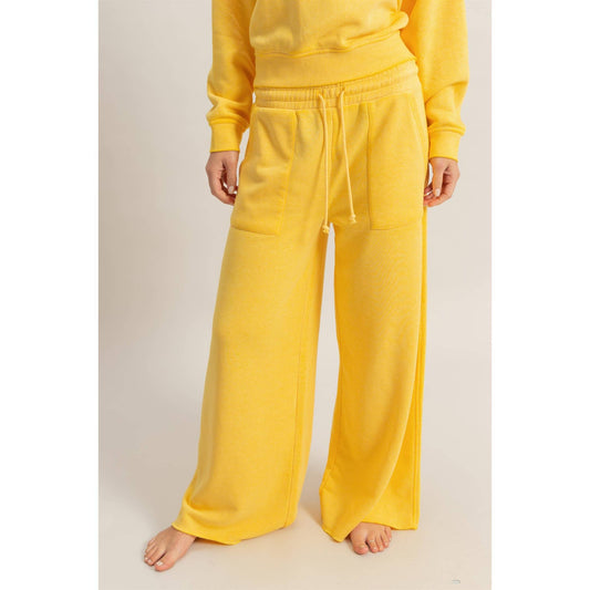 High Rise Wide Leg Drawstring Pants