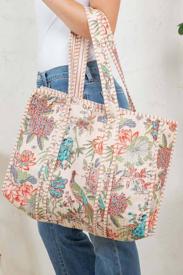 Birds of a Feather Quilted Tote