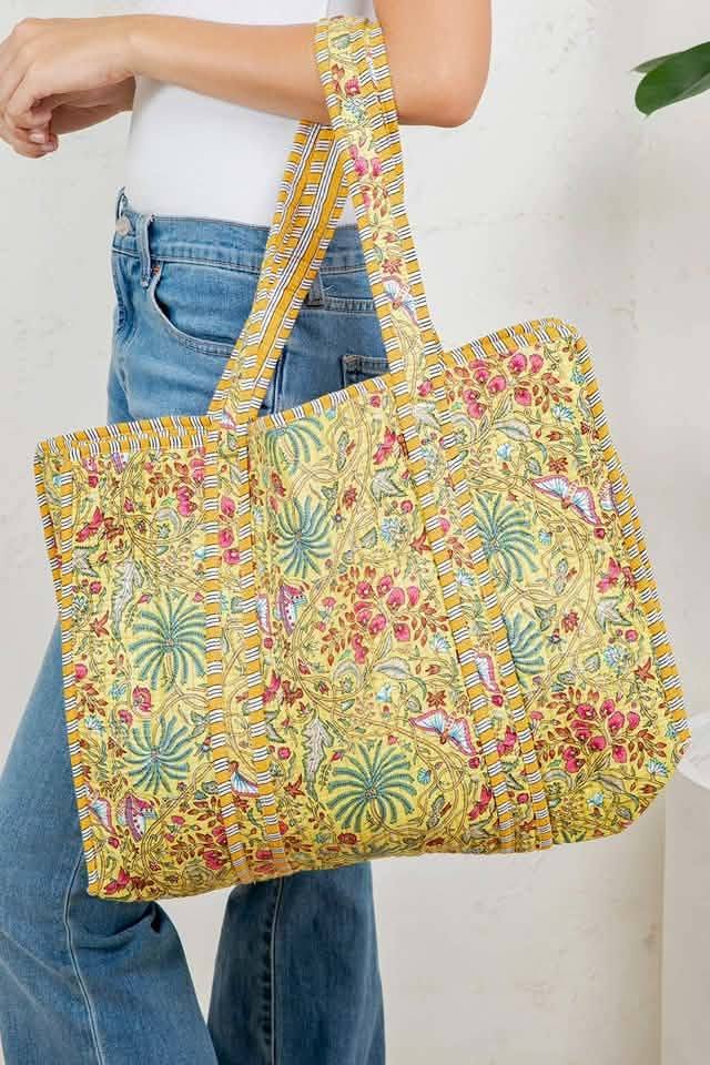 Vacay Vibes Quilted Tote