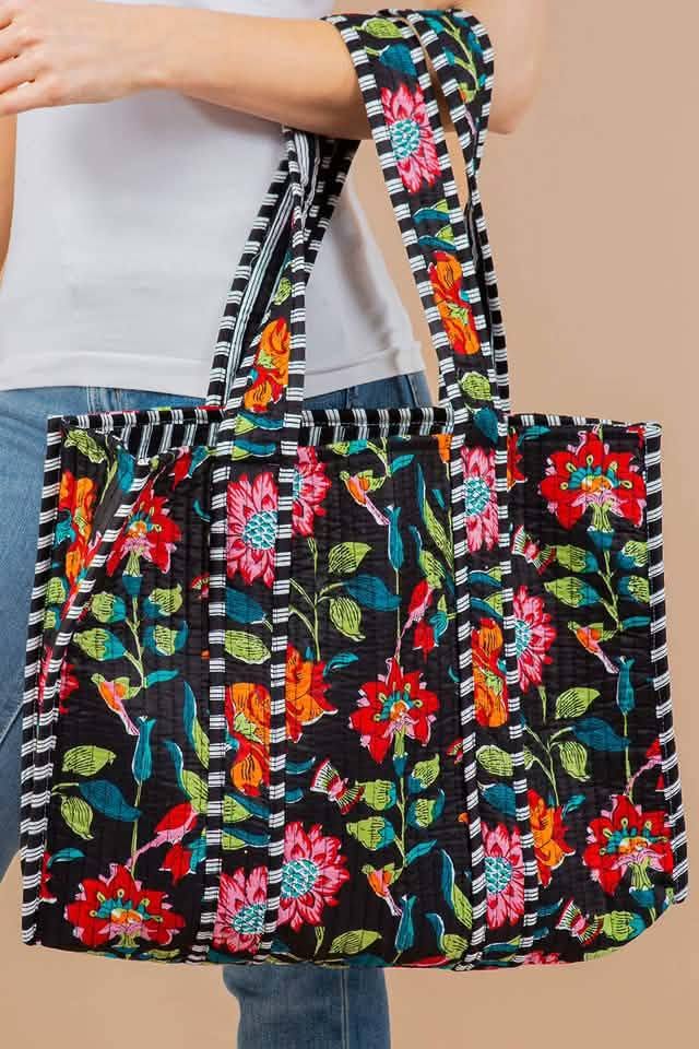 All The Vibes Quilted Tote