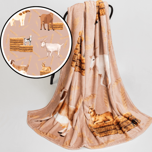 Goat Plush Blanket
