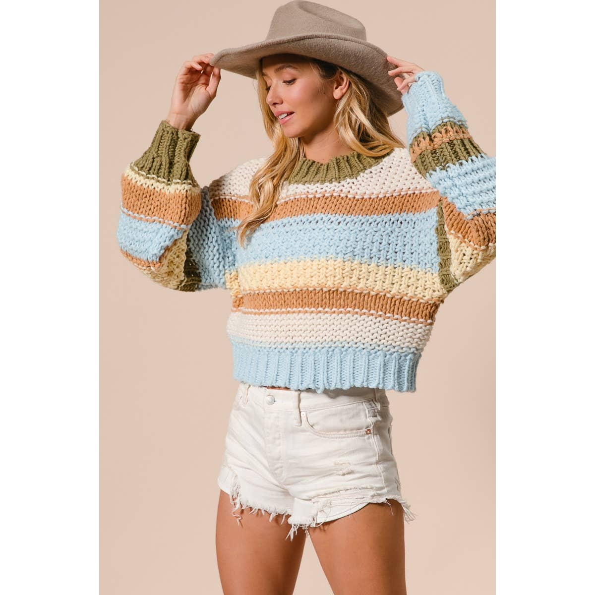 MULTI COLORS STRIPES SWEATER