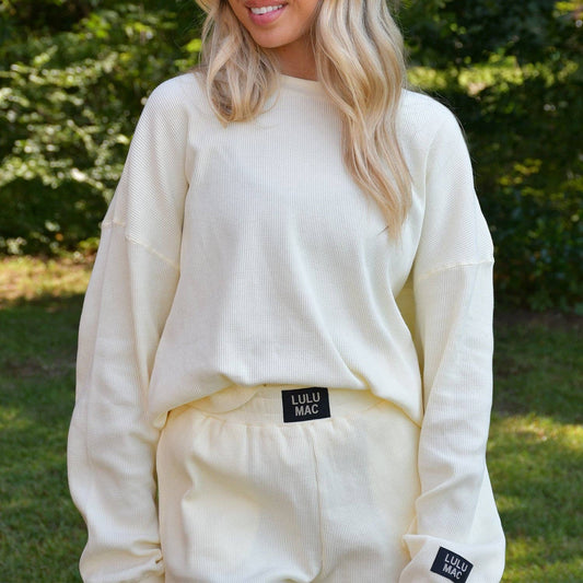 LuLu Mac Waffle Longsleeve-Butter