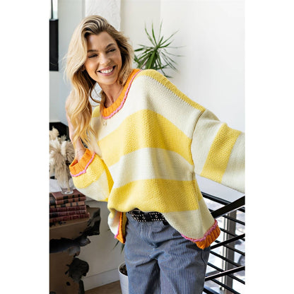 BEACH BALL CHIC PULLOVER: Lemon/Yellow Combo