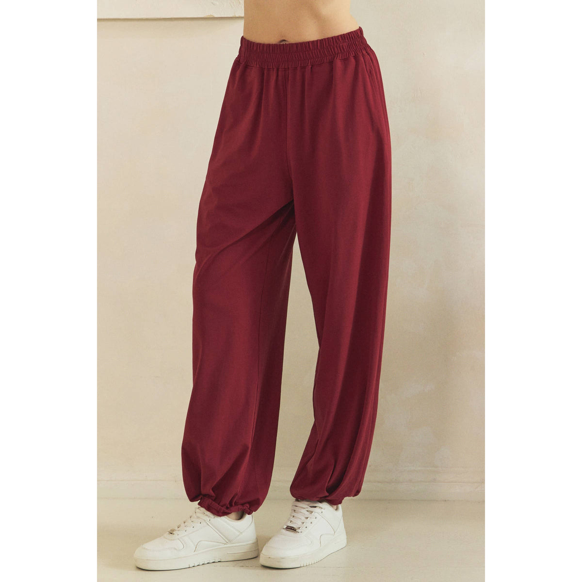 Cozy Twist Lounge Set: Burgundy