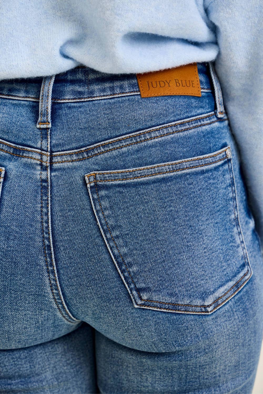 Judy Blue Jeans Peggy Ankle Straight Break Through Blue