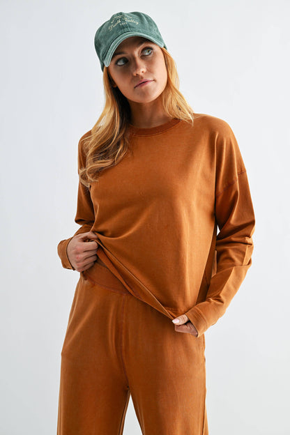 Horizon Mineral Wash Cotton Set: ALMOND