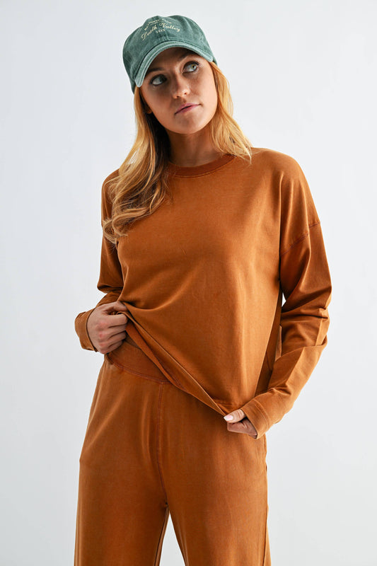 Horizon Mineral Wash Cotton Set: ALMOND