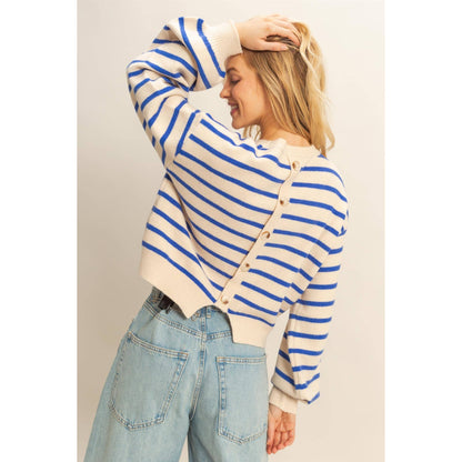 Striped Crewneck Sweater Perfect For Layering