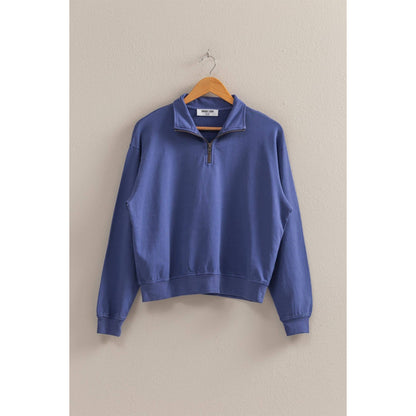Half Zip Long Sleeve Sweatshirt