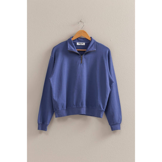 Half Zip Long Sleeve Sweatshirt