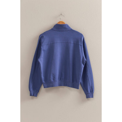 Half Zip Long Sleeve Sweatshirt