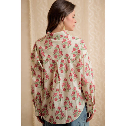 FLORAL PRINTED BUTTON DOWN