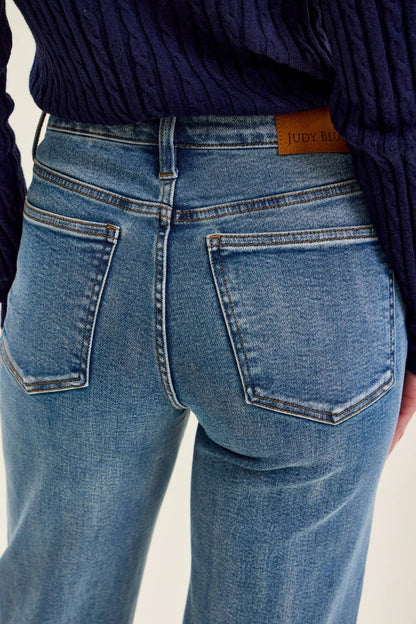 Judy Blue Peggy Ankle Straight Petite Break Through Blue