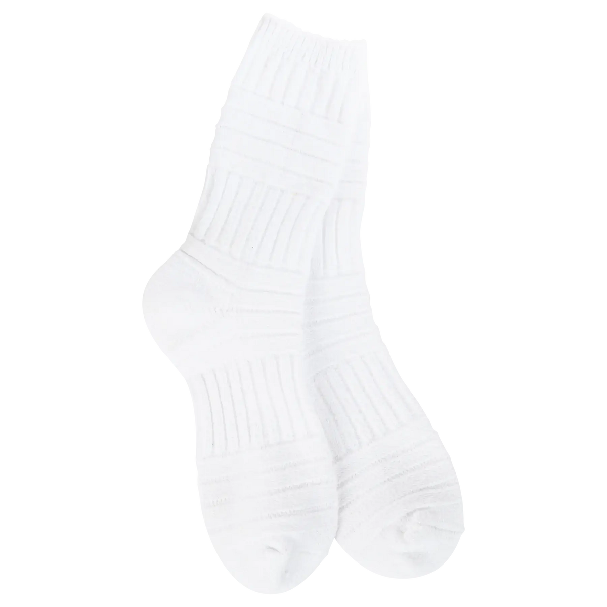 World's Softest® Socks -PATCH WHITE