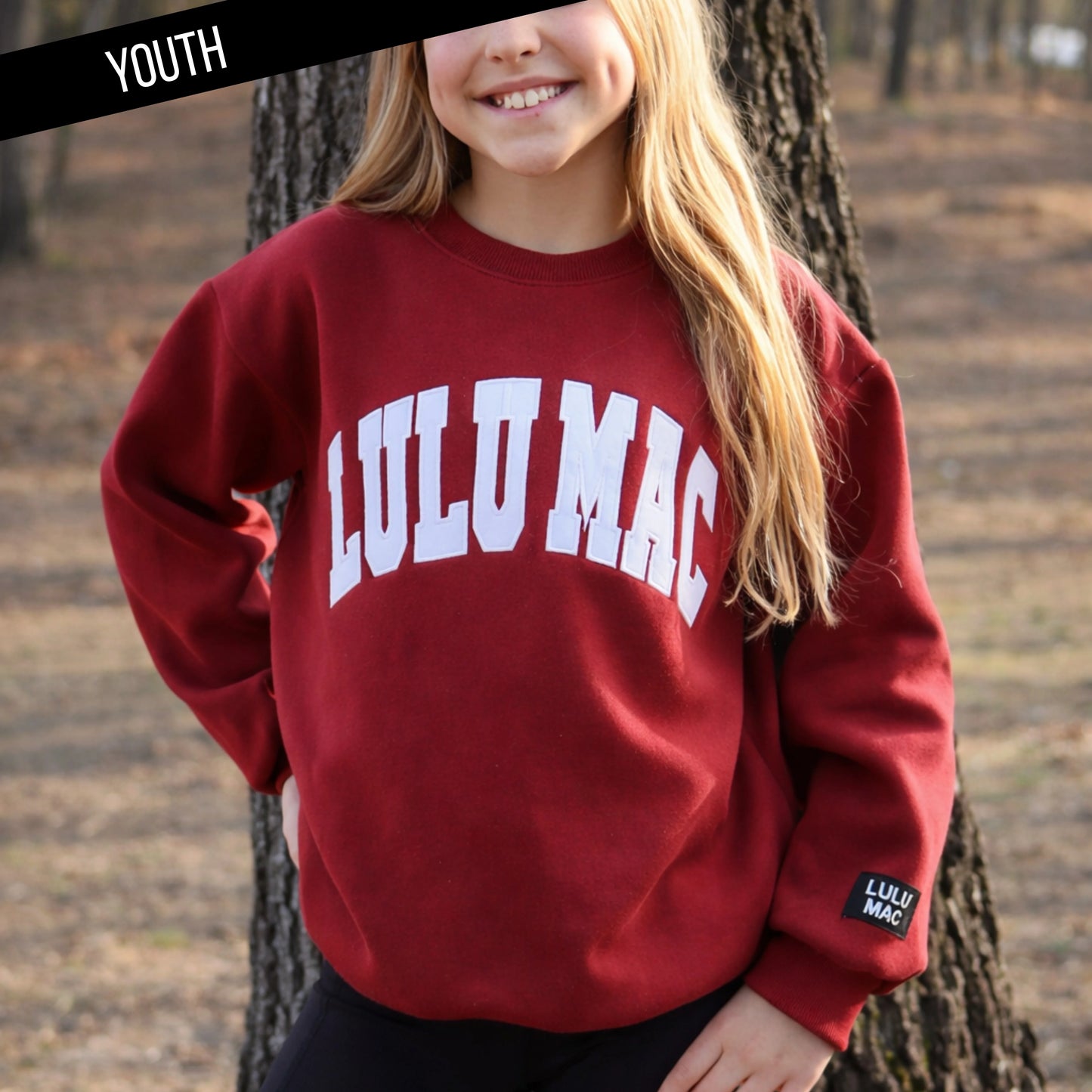 Lulu Mac YOUTH Sweatshirt Cardinal