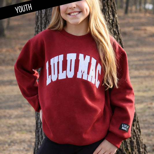Lulu Mac YOUTH Sweatshirt Cardinal