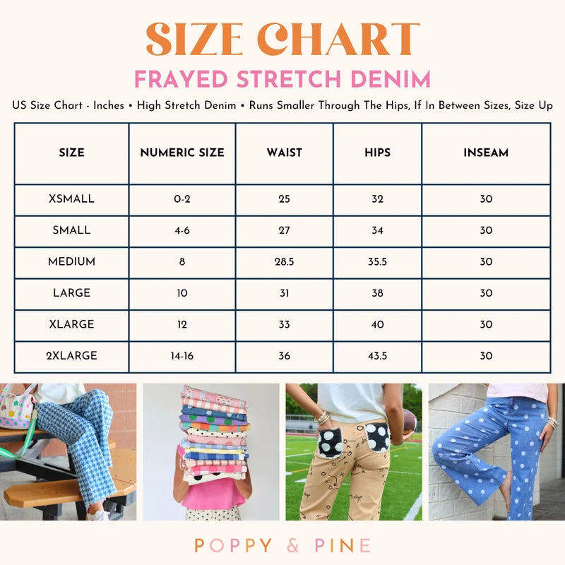 Denim Dot Fitted Stretch Denim