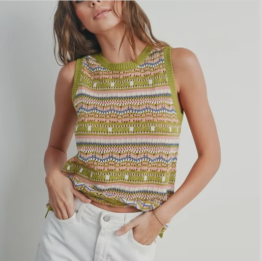Buttermelon Sleeveless Sweater