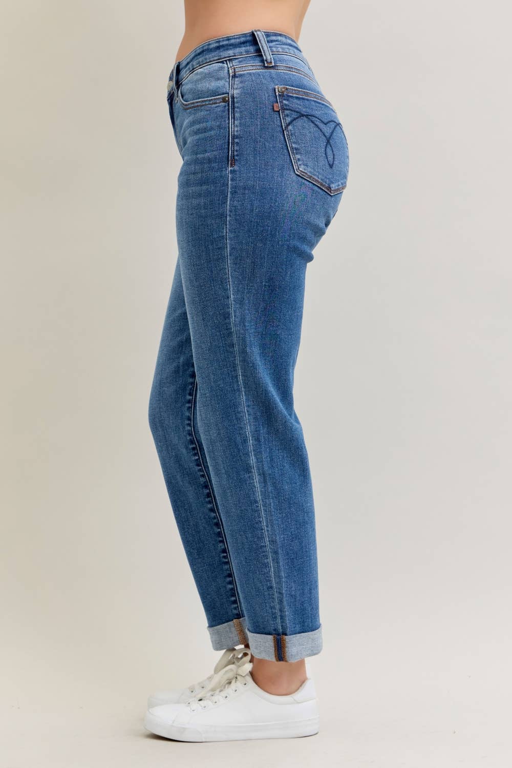 Judy Blue Jeans MR BF Classic Cuffed