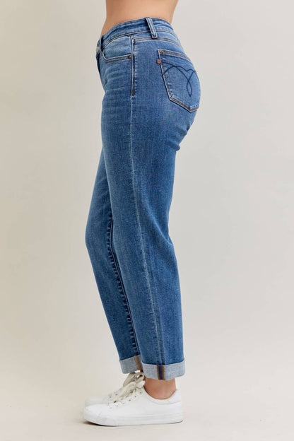 Judy Blue Jeans MR BF Classic Cuffed