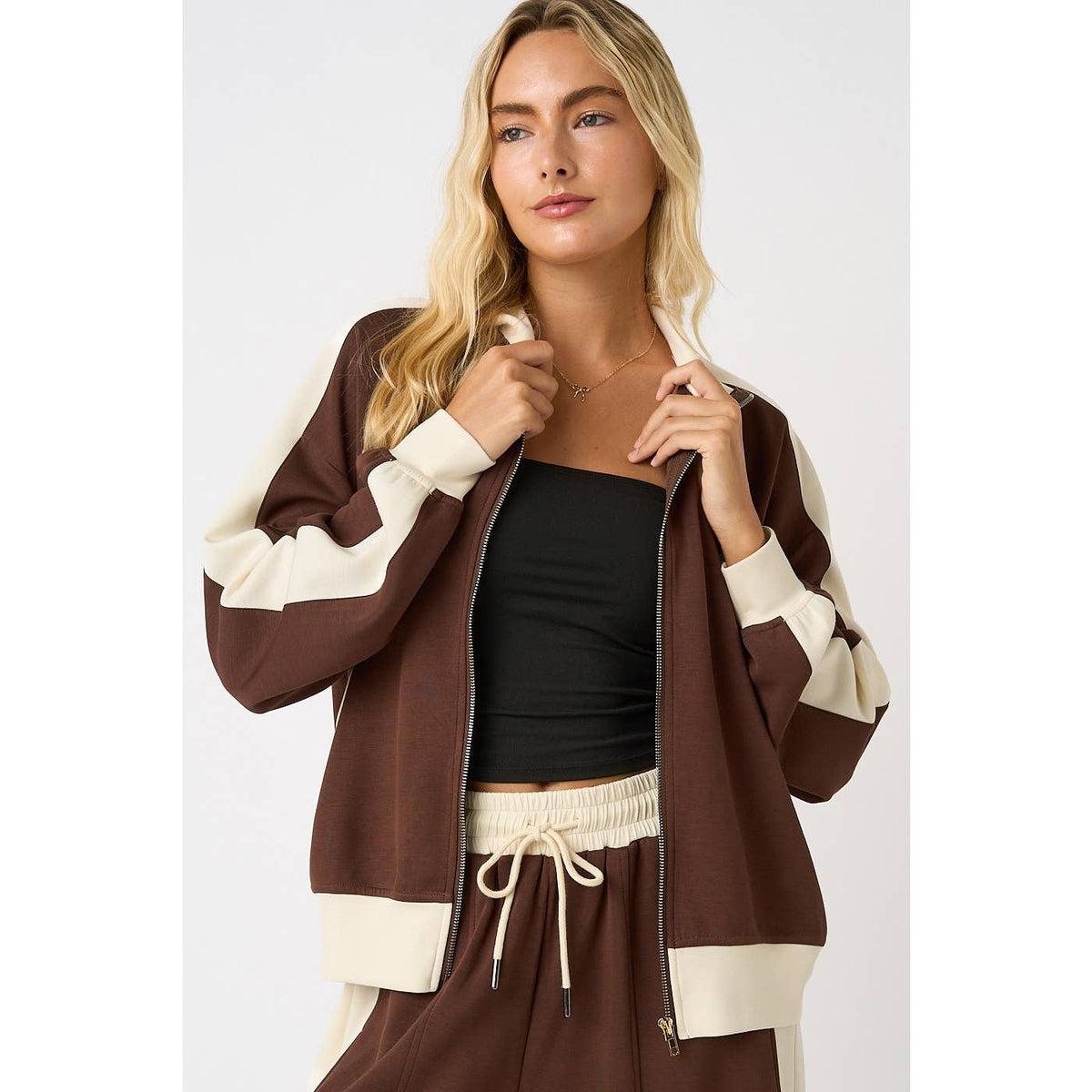 CLOUD KNIT CONTRAST STRIPE SET
