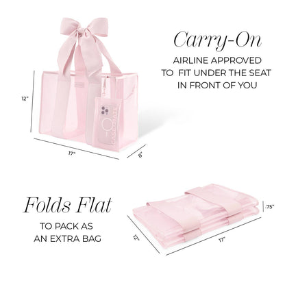 Case-Mate Pink Bow Jelly Tote