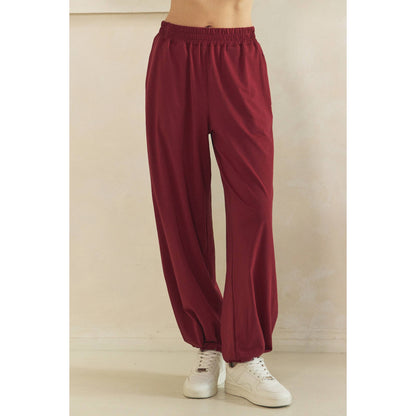 Cozy Twist Lounge Set: Burgundy