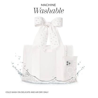 Case-Mate-Ivory Pearl Bow Jelly Tote Bag