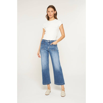 Mica Denim - HIGH RISE CROPPED WIDE LEG