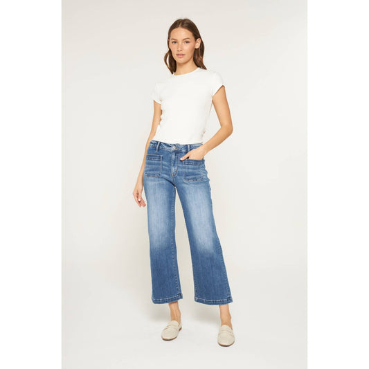 Mica Denim - HIGH RISE CROPPED WIDE LEG