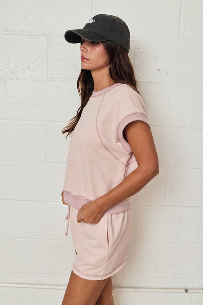 Lounge Short Set Relaxed Fit: PINK