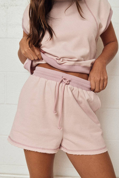 Lounge Short Set Relaxed Fit: PINK