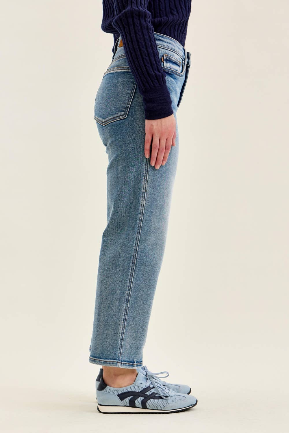 Judy Blue Peggy Ankle Straight Petite Break Through Blue