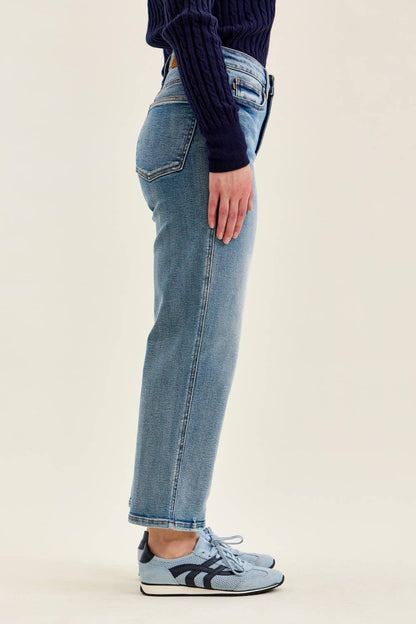 Judy Blue Peggy Ankle Straight Petite Break Through Blue