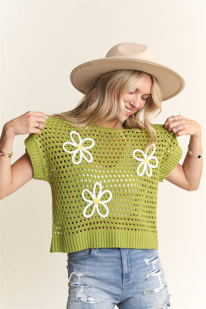 DROP SHOULDER TOP: GREEN