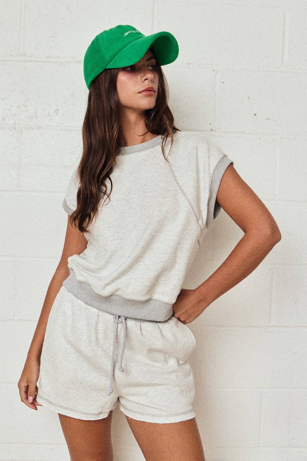 Lounge Short Set Relaxed Fit: Grey