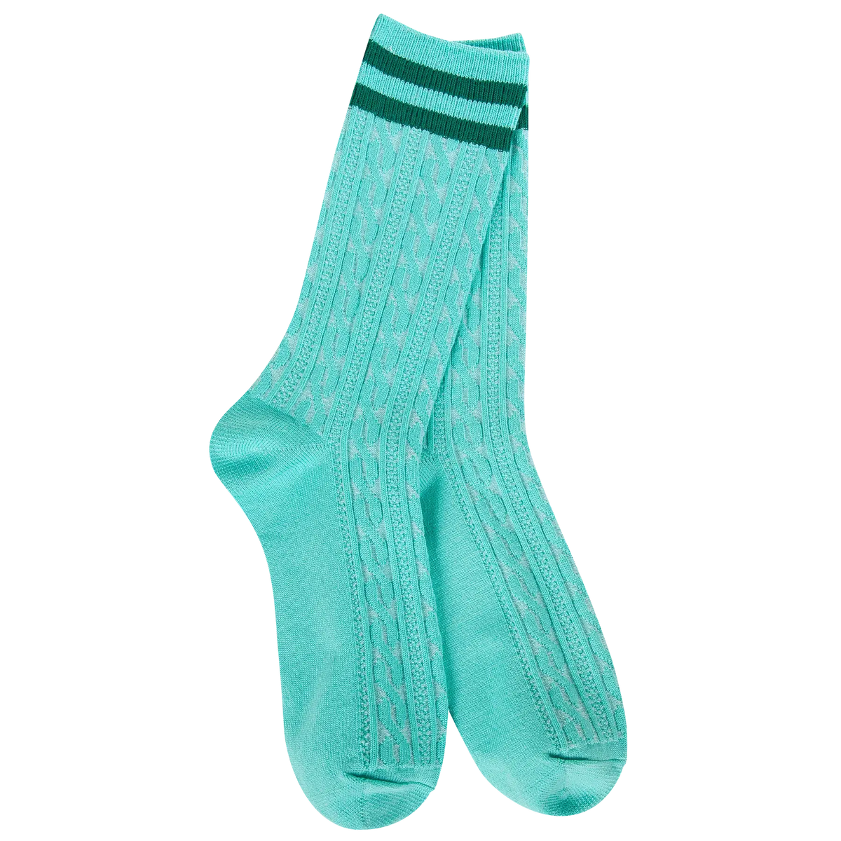 World's Softest® Socks - Weekend Light Weight Rugby Crew Pistachio