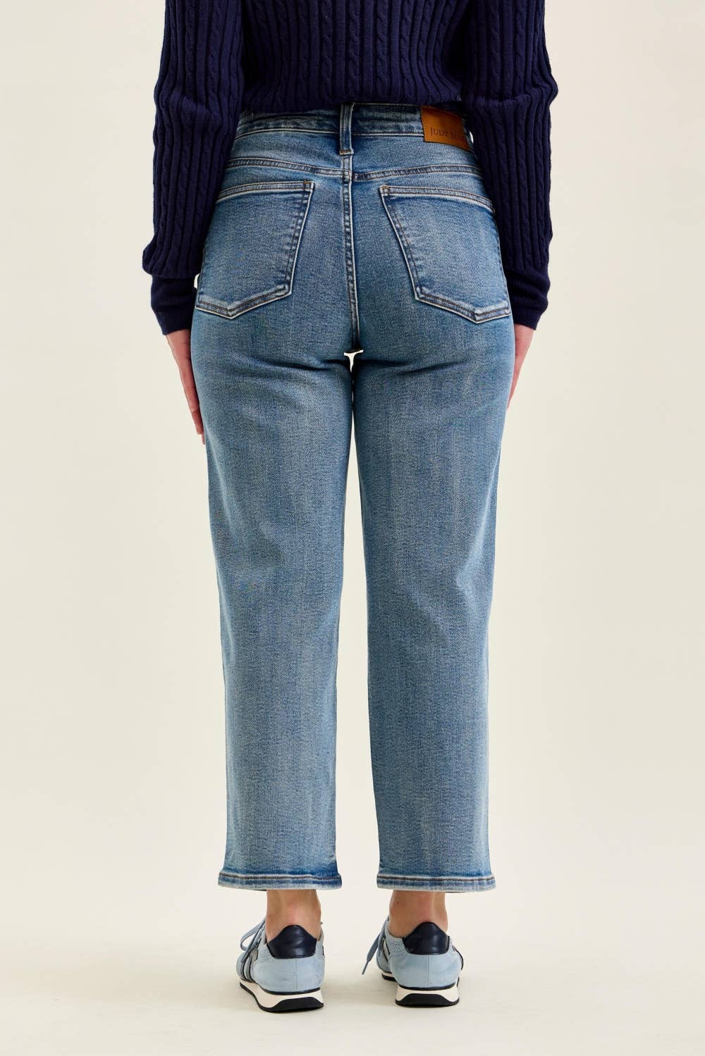 Judy Blue Peggy Ankle Straight Petite Break Through Blue