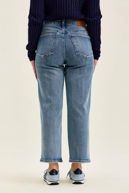 Judy Blue Peggy Ankle Straight Petite Break Through Blue