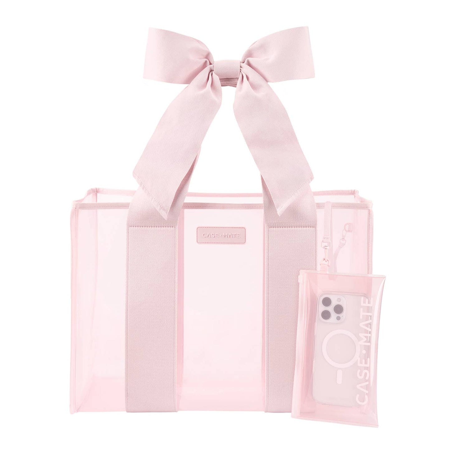 Case-Mate Pink Bow Jelly Tote