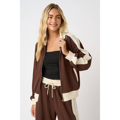 CLOUD KNIT CONTRAST STRIPE SET