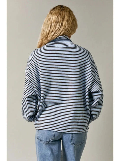 Mock Neck Oversized Knit Top