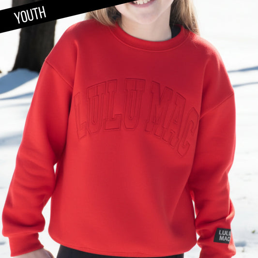 Lulu Mac YOUTH Sweatshirt-Red