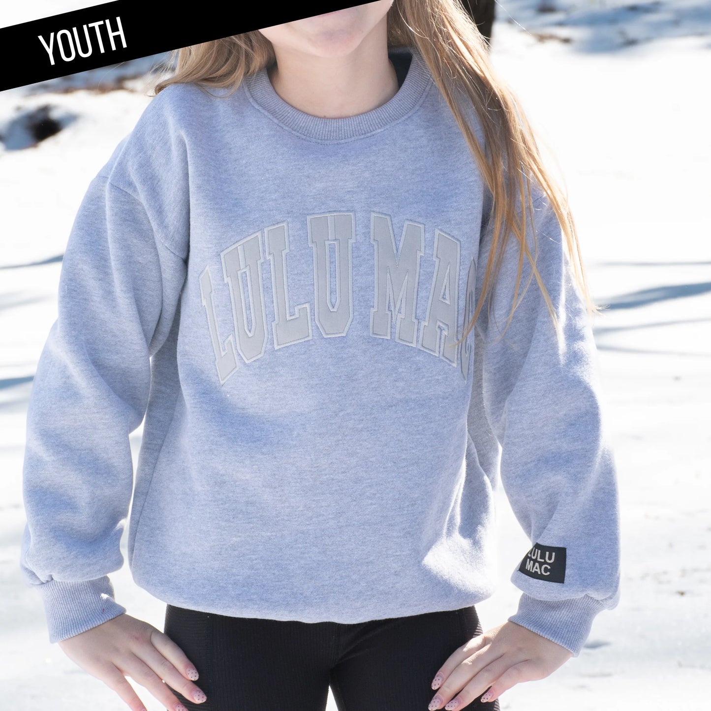 Lulu Mac YOUTH Sweatshirt Light Grey