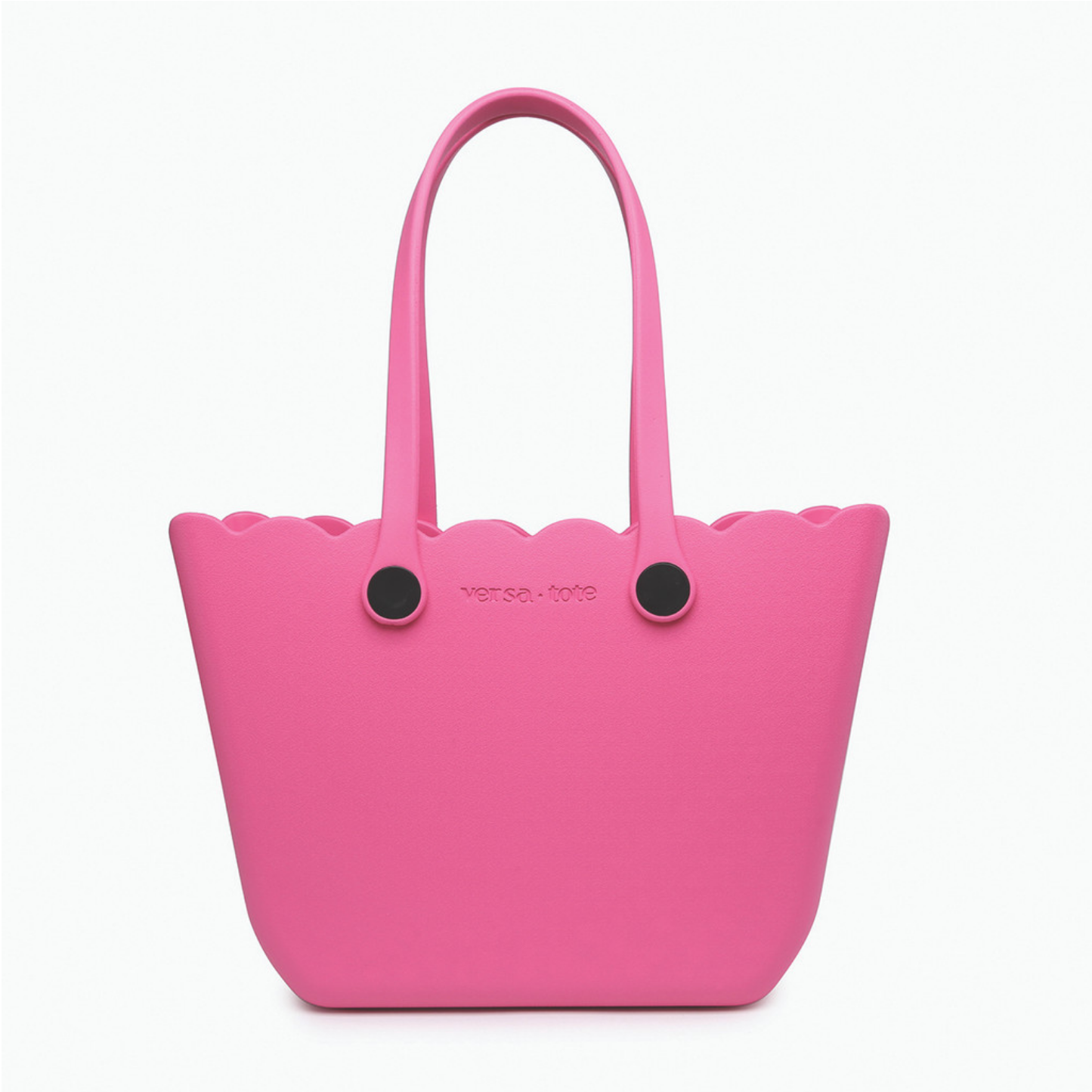 Hot Pink Scalloped Versa Tote w/ Interchangeable Straps